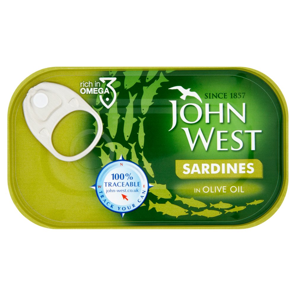 John West Sardiini Oliiviöljyssä 120/90g